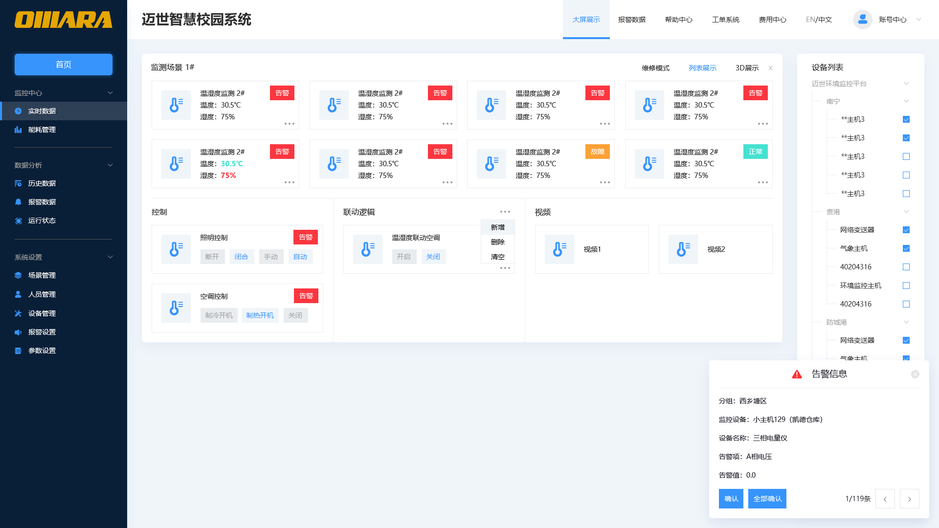 unified management in scenarios